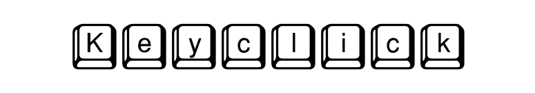 Keyclick font preview