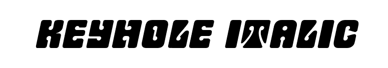 Keyhole Italic font preview