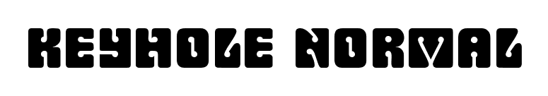 Keyhole Normal font preview