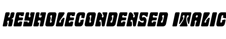 KeyholeCondensed Italic font preview