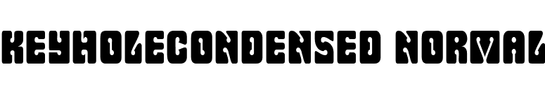 KeyholeCondensed Normal font preview