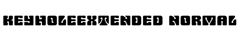 KeyholeExtended Normal font preview