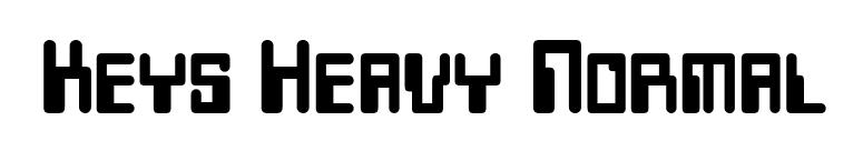Keys Heavy Normal font preview
