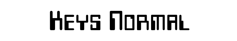 Keys Normal font preview