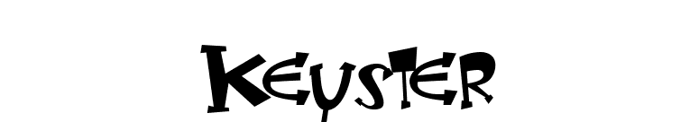 Keyster font preview