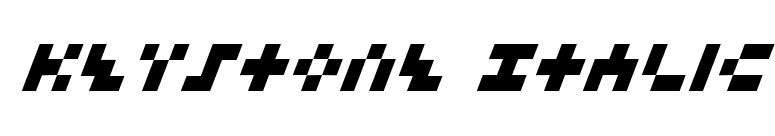Keystone Italic font preview