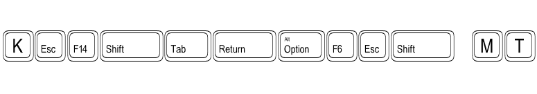 Keystrokes MT font preview