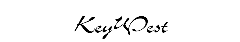 KeyWest font preview