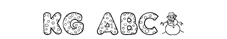 KG ABCs font preview