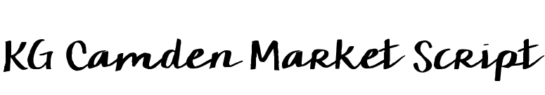 KG Camden Market Script font preview