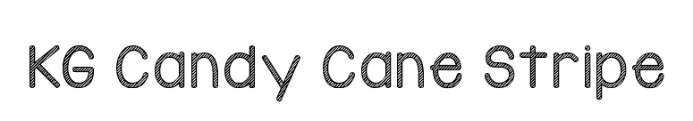 KG Candy Cane Stripe font preview