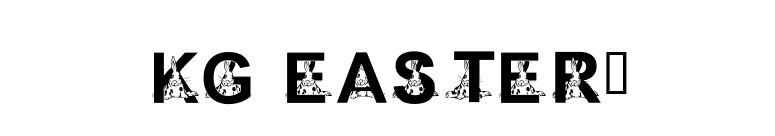 KG EASTER1 font preview