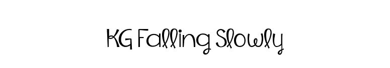 KG Falling Slowly font preview