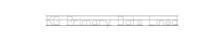 KG Primary Dots Lined font preview