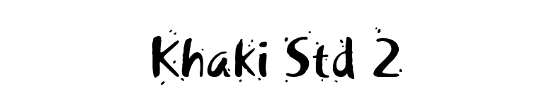 Khaki Std 2 font preview
