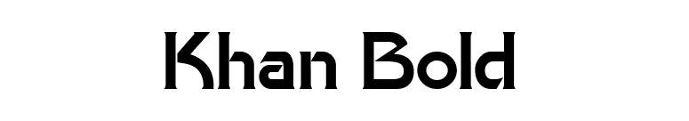 Khan Bold font preview