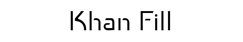 Khan Fill font preview