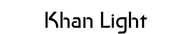 Khan Light font preview