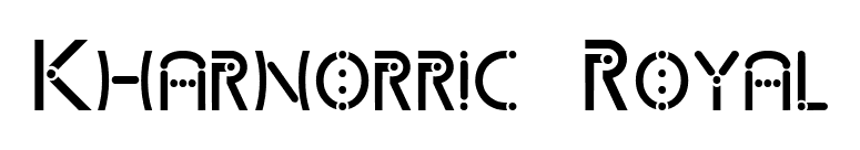 Kharnorric Royal font preview