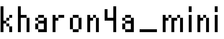 kharon4a_mini font preview