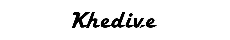 Khedive font preview