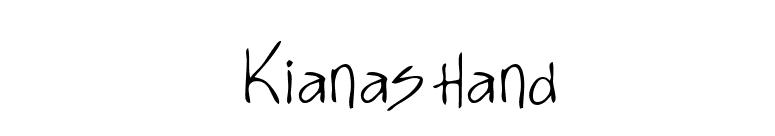 KianasHand font preview
