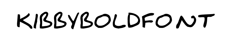 KibbyBoldFont font preview