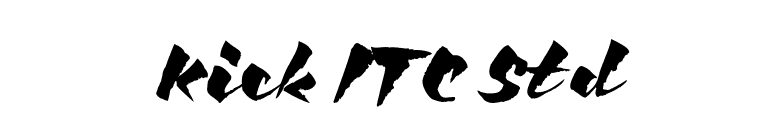 Kick ITC Std font preview