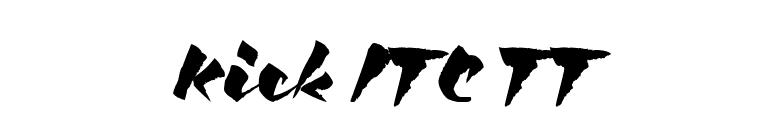Kick ITC TT font preview