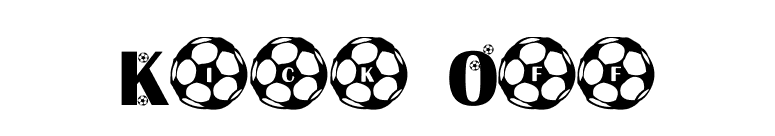 Kick Off font preview