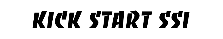 Kick Start SSi font preview
