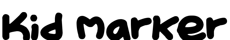 Kid Marker font preview