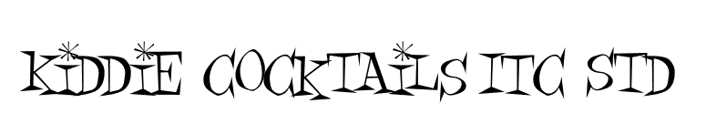 Kiddie Cocktails ITC Std font preview