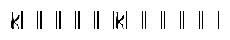 KiddieKorner font preview