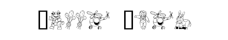 Kiddy Toys font preview