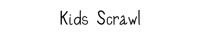 Kids Scrawl font preview