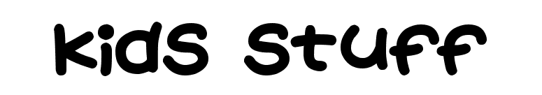 Kids Stuff font preview