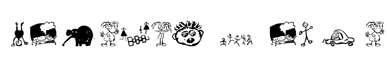 KidsDrawings font preview