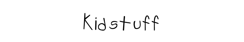 Kidstuff font preview