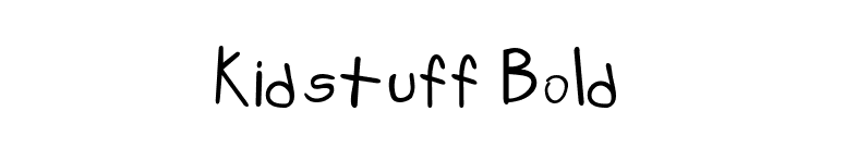 Kidstuff Bold font preview