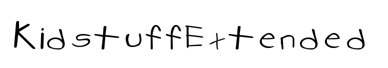 KidstuffExtended font preview