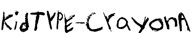KidTYPE-CrayonA font preview