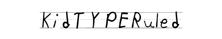 KidTYPERuled font preview