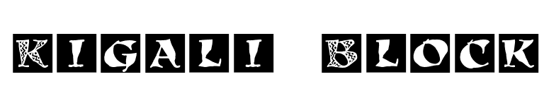 Kigali Block font preview