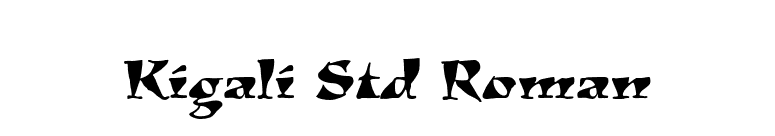 Kigali Std Roman font preview