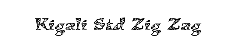 Kigali Std Zig Zag font preview