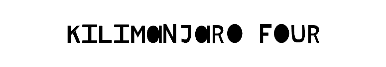 Kilimanjaro Four font preview