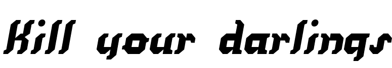Kill your darlings font preview