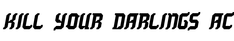 Kill your darlings AC font preview