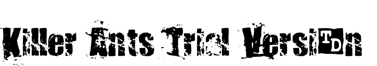 Killer Ants Trial Version font preview